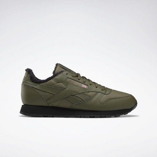 Army green reebok outlet classics